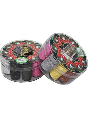 Go İthalat Sepetopia -Dikiş Iplik Makara - Iğne Seti Plastik Kutulu (5534)