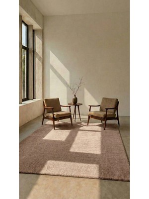 Halı Special Mest Kahve Premium Kadifemsi Halı Oturma Odası-Salon-Mutfak-Kaymaz Taban -Yıkanabilir-Modern