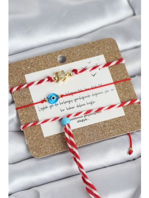 İlk El Grup Ieg™ Marteniçka Bileklik 3'lü Caretta Caretta ve Nazarlı Model - TJ-BB8363