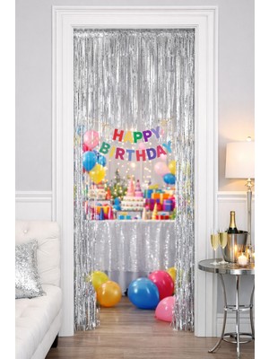 Metalize Dekor Perde 90 x 200 cm