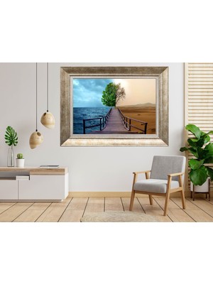 Giyense Gümüş Çerçeveli Tablo NU882