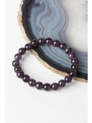 Ametist Küre Kesim 8 mm Bileklik