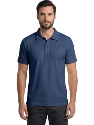 Trender Polo Yaka Erkek T-Shirt 2281-1 Indigo