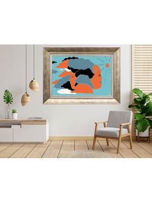 Giyense Gümüş Çerçeveli Tablo NU745