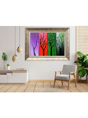 Giyense Gümüş Çerçeveli Tablo NU1405