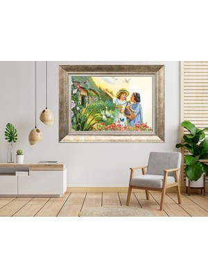 Giyense Gümüş Çerçeveli Tablo NU548