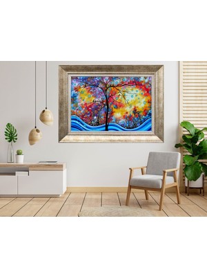 Giyense Gümüş Çerçeveli Tablo NU798