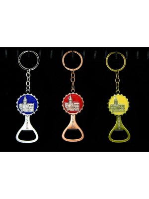 Derin Stok Metal Galata Kulesi Anahtarlık ve Açacak Model 2