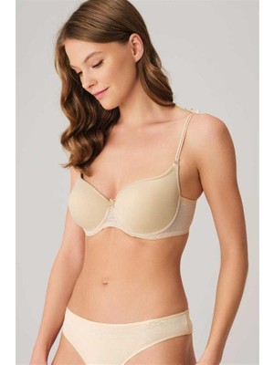 Fantastik Store Arias Closet Balenli Desteksiz Dolgusuz Askıları Çıkabilen Yumuşak Süngerli Günlük Klasik T-Shirt Sütyeni