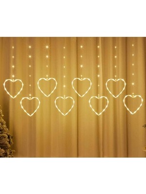 Eco Port Kalpli Perde LED Işıklar, Sevgililer Günü Romantik LED Aydınlatma