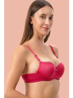 Fantastik Store Arias Closet Kırmızı Dolgusuz Mikro Tek Sütyen