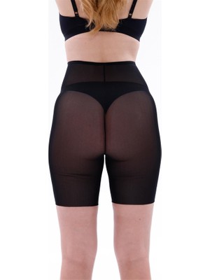 Fantastik Store Arias Closet Siyah Mı Emay 2705 Lazer Tül Toparlayıcı Paçalı Boxer Hayalet Korse