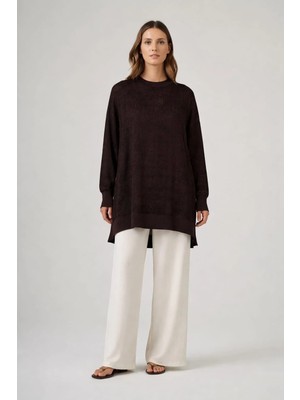 Nuss 3013 Jakar Detay Tunik Kahve