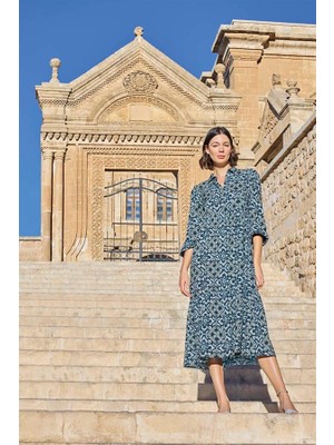 Fantastik Store Arias Closet Etnik Desenli Truvakar Kollu Elbise