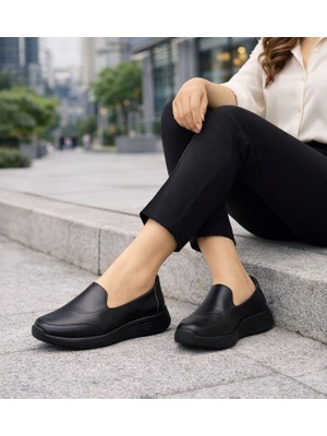 TwoEgoist Kadın Hakiki Deri Anatomik Hafif Konfort Günlük Ayakkabı