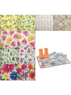 EkoAlışverişDünyam 10 Adet Kurutmalık Mikrofiber Kurutma Bulaşık Tezgah Altlığı