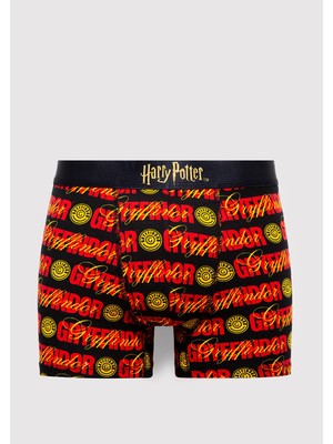 Mavi Harry Potter Baskılı Siyah Boxer 0912219-900