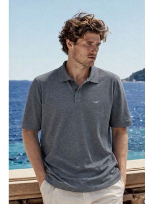 Damga Erkek Premium Comfort Füme Polo Yaka T Shirt