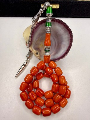 İskenderun Tesbih Nakkaş Imame Mükemmel Renk Sıkma Kehribar Tesbih