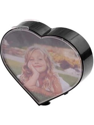 EkoAlışverişDünyam Kalp Şeklinde Sihirli Dönen Fotoğraf Çerçevesi