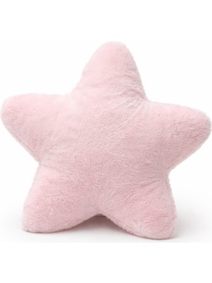 Peluş Çift Taraflı Yumuşak Dekoratif Yıldız Minder Kılıfı