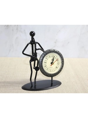 EkoAlışverişDünyam Metal Saatli Saksafon Çalan Müzisyen