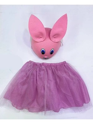 EkoAlışverişDünyam Çocuk Gösteri Kostümü Pembe Tavşan