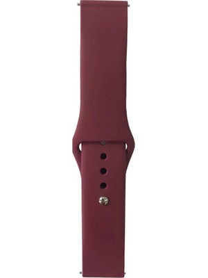 Zore Samsung Galaxy Watch 42MM Uyumlu Band Serisi 20MM Klasik Kordon Silikon Strap Kayış