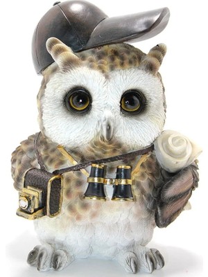 EkoAlışverişDünyam Steampunk Polyester Baykuş Figürü Model 2