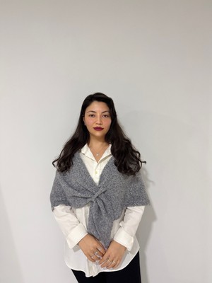 Blackbird Luxe Içten Geçirmeli Triko Üçgen Şal