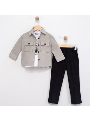 Sy Store Cepli Çıtçıtlı Gömlekli Erkek Çocuk Takım