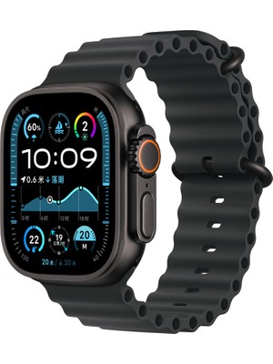 Apple Watch Ultra 49MM Uyumlu Kordon Ocean Silikon Yumuşak Esnek Metal Tokalı Zore Krd-75 Kayış