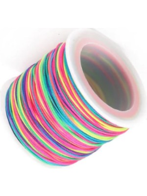 Epilons Paraşüt Ipi, Bileklik-Kolye Örgü Ipi 1 mm 50 Metre Karışık