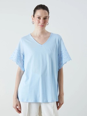 Lc Waikiki Yeni Sezon V Yaka Ajurlu Bluz