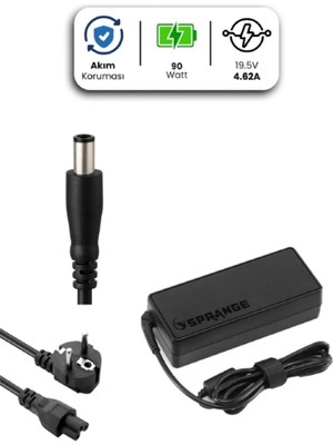 İsmiyle Al 19.5V 4.62A 7.4 * 5.0mm 90W Dell Için Laptop Adaptör
