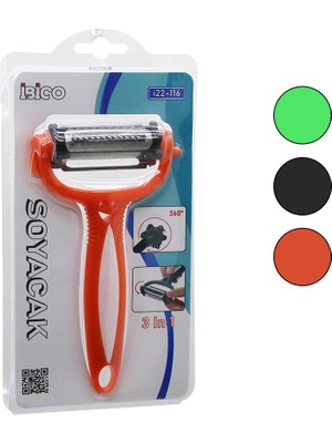 İsmiyle Al 3ın1 Metal Soyacak  Plastik Saplı (5067)