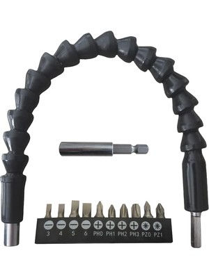 İsmiyle Al Esnek Şaftlı Tornavida Ucu Seti