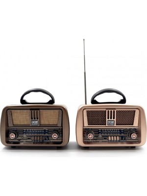 İsmiyle Al Klasik Taşınabilir Model Nostaljik Radyo