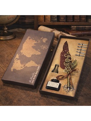 AyrStore Vintage Divit Kalem Hediye Seti