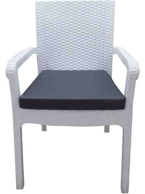 Ayzen Home 6 Adet Grı Keten Leke Tutmaz Silinebilir Kumastan Bağcıklı Minder 40CMX40CMX4CM