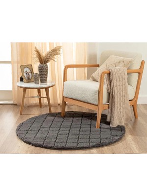 English Home Antrasit Halı Soft Touch Halı 120 cm Antrasit