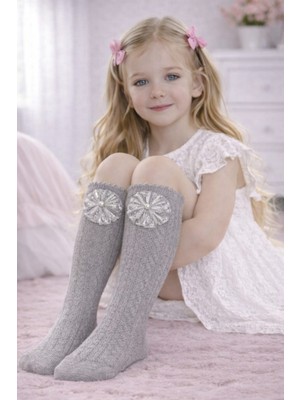 Gigi Giyim Fileli Diz Altı Kız Çocuk Çorap