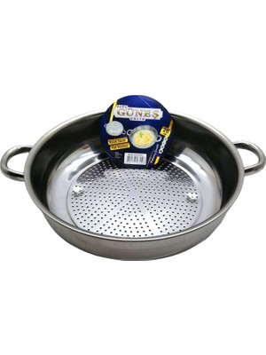 Go İthalat Sepetopia -No-1 - 26CM Basık Süzek Metal Süzgeç (5534)