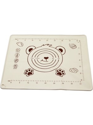 Go İthalat Sepetopia -Dikdörtgen  40X50CM  Renkli Silikon  Hamur Matı  Ölçek Çizimli   240GR (5534)