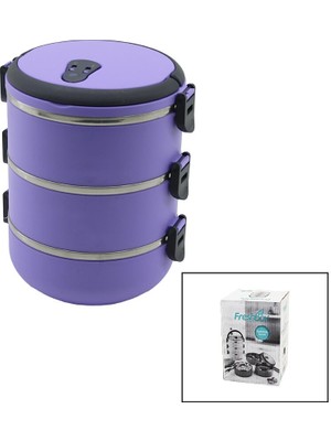 Go İthalat Sepetopia -Lila  3lü Sefer Tası Saklama Kabı 1.8lt (5534)