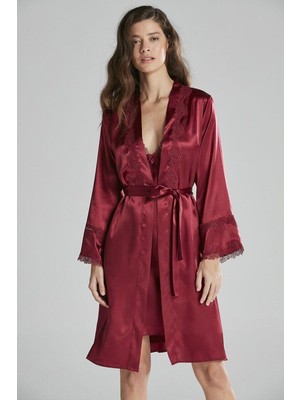 Pierre Cardin 6965 Saten Gecelik Sabahlık Pijama Takım Şort Takım 6'lı Gelin Çeyiz Seti