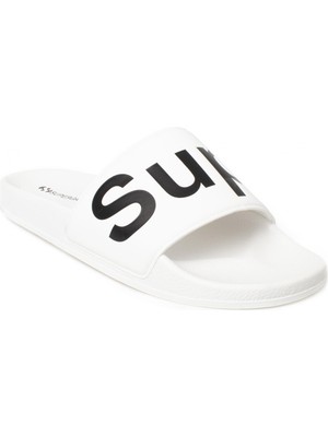 Superga S111İ3W 1908 Slides Kadın Terlik Beyaz Renk Polysoft Malzeme İlkbahar - Yaz Sezonu