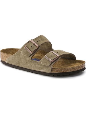 Birkenstock Haki Arizona Sfb Vl Terlik Düz Topuklu Günlük Kullanım İçin Konforlu