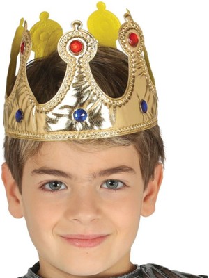 NW NessiWorld Altın Renk Eva Malzemeden Imal Çocuk Kral Tacı 57 cm