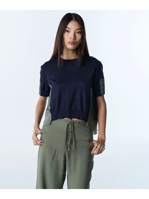 Twist Teknik Kumaş Mıx Asimetrik Triko TS1260050029015